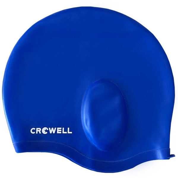 Duży czepek pływacki Ucho Crowell niebieski silicon