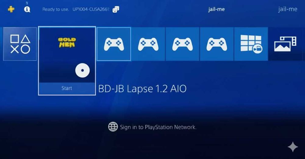 BD-J PS4 Blu-Ray Disk  -  JÁ COM GOLDHEN