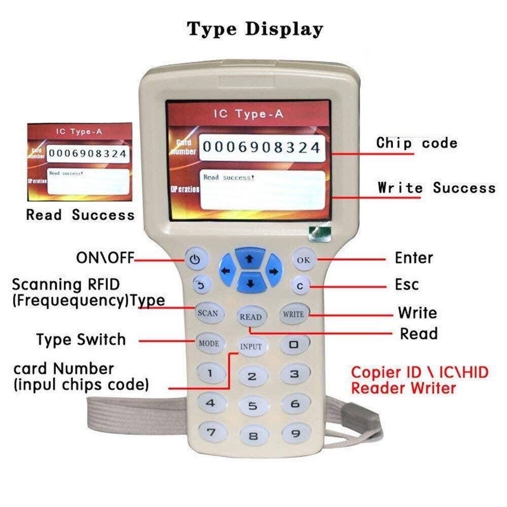 Дублікатор-програматор ключів для домофона RFID NFC Uid карт