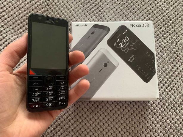 Телефон Nokia 230 Dual Sim Black (оригинальный флагман)