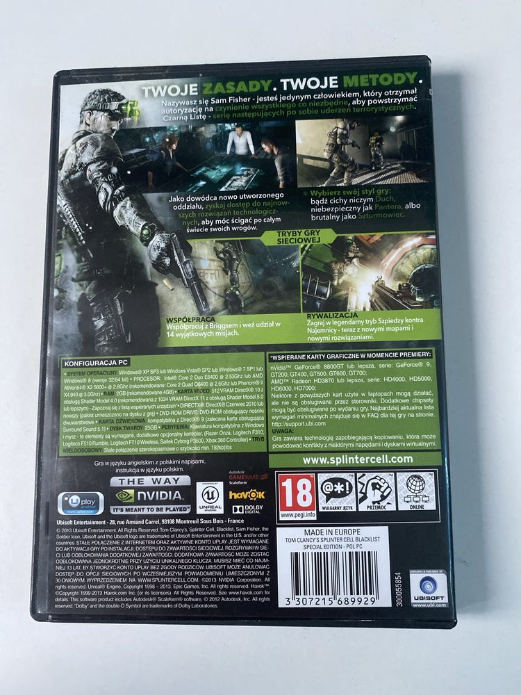Splinter Cell Blacklist 18+
