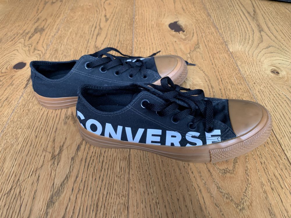 Czarne Trampki Converse 36 dł.wkł 23 BDB NOWE