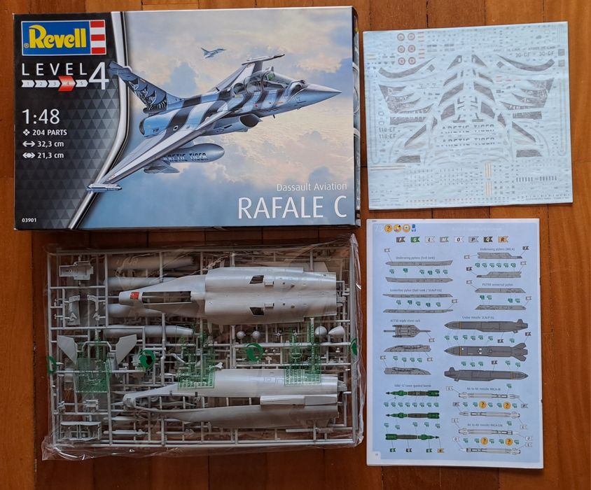 Kit de modelismo Rafale C escala 1/48