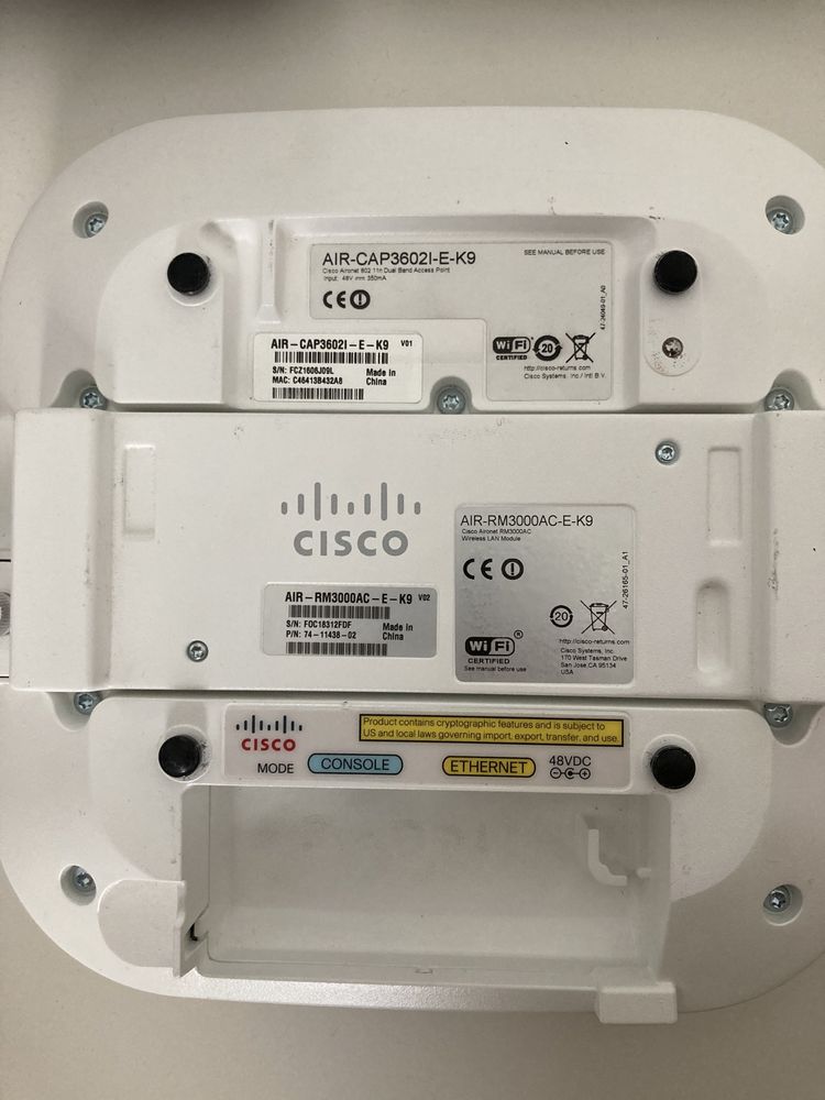Cisco Access Point AIR-AP3602I-E-K9 + moduł AC