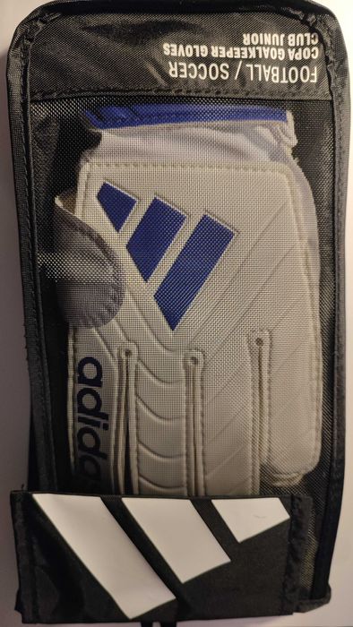 Białe rękawice bramkarskie dla dzieci ADIDAS COPA CLUB NINO rozmiar 5