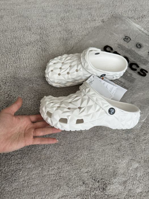 Сабо Crocs M7W9 25,5 см Classic Geometric Clog крокси білі нові 39 40