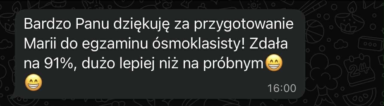 | KOREPETYCJE Z MATEMATYKI | -  start wrzesień, rok 2025/26