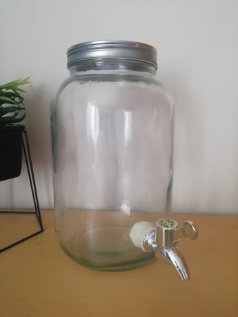Słój szklany z kranikiem 3L