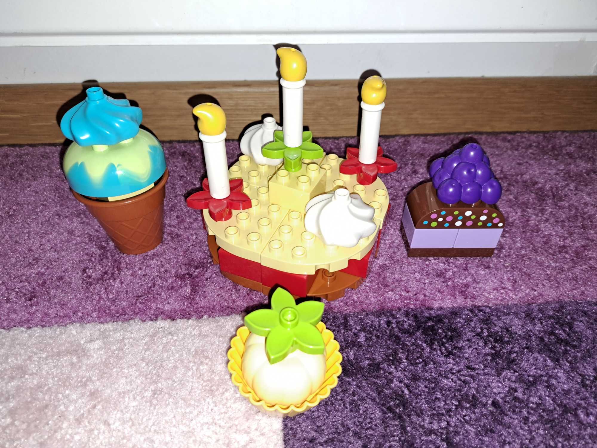 Lego duplo  tort i ciastka i lód