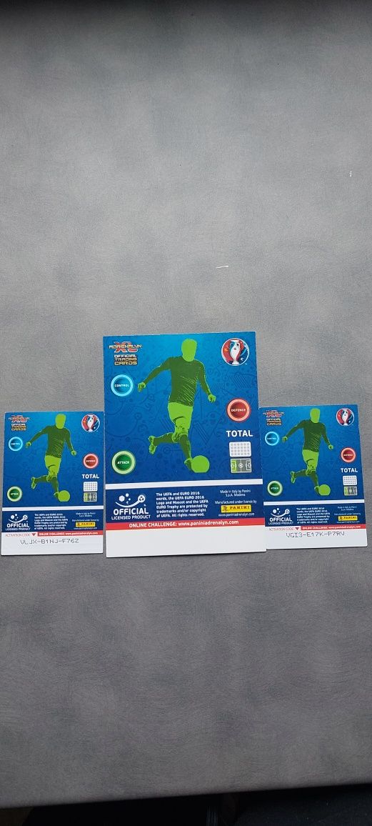 Karty piłkarskie euro 2016