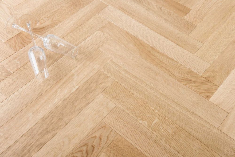 Parkiet Dębowy Podłoga Drewniana Dąb Champagne 11x70x490 PRODUCENT