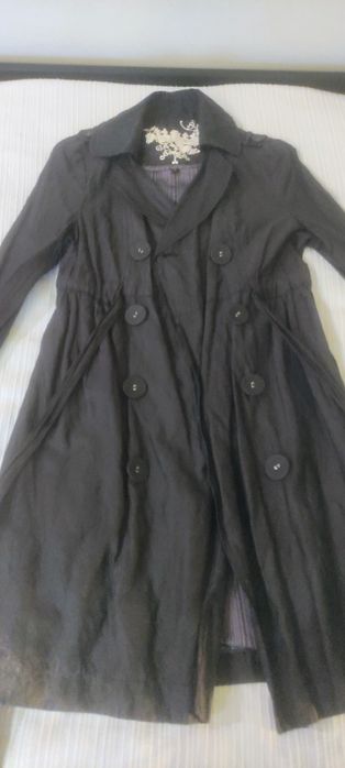 Gabardina azul escuro