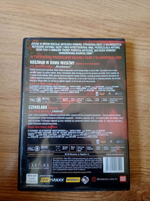 2 filmy na DVD. Koszmar w domu wiedźmy oraz Czekolada