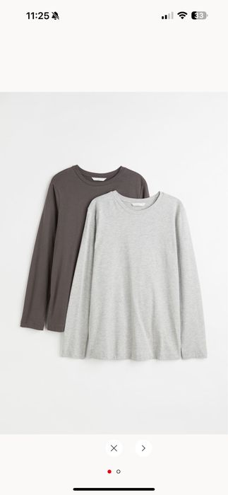 Bawełniane koszule 2-pack H&M dla kobiet w ciaży rozmiar S