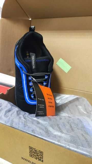 Buty robocze TRON S1PS ESD NM 4WIDE Blue Low Tozmiar 43