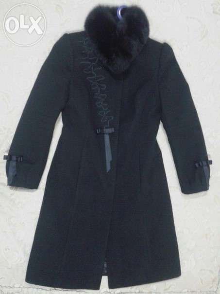 пальто зимнее с натуральным мехом