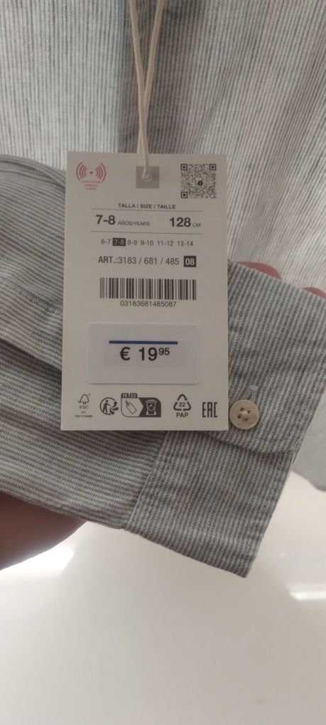Рубашка Zara на хлопчика