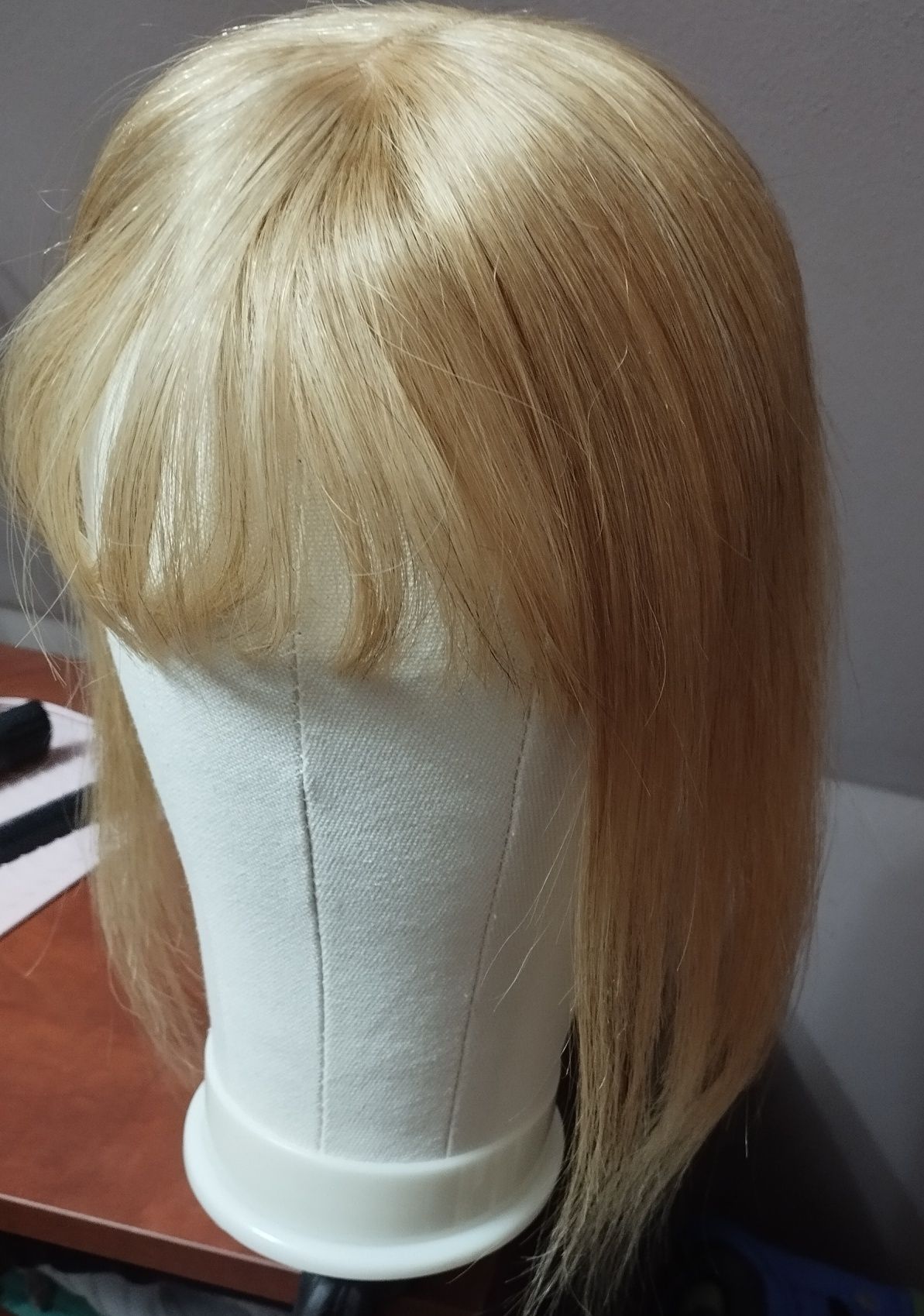 Topper tupet włosy naturalne blond