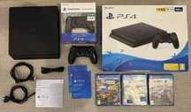 Consola PS4  500 GB + WRC 7 + PES 2018 + ROCKET LEAGUE