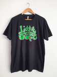 Koszulka T-shirt Kolorowy Nadruk Napis Graffiti Y2K Skate Streetwear L