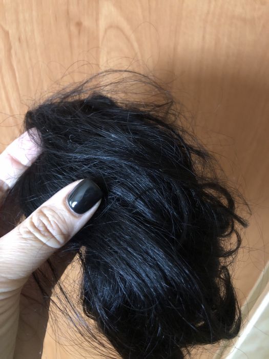 Шиньйон на гребені гребінці хвіст хвост заколка чорне волосся аксесуар