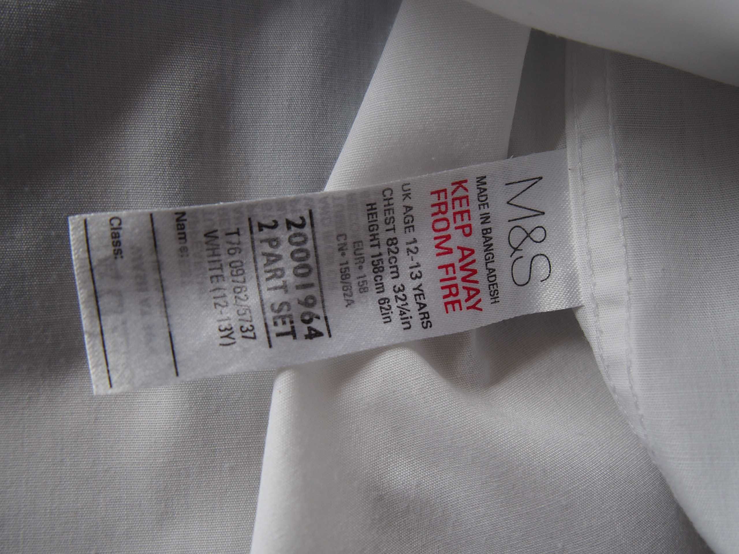 Koszula biała 158 cm (12-13 l) M&S