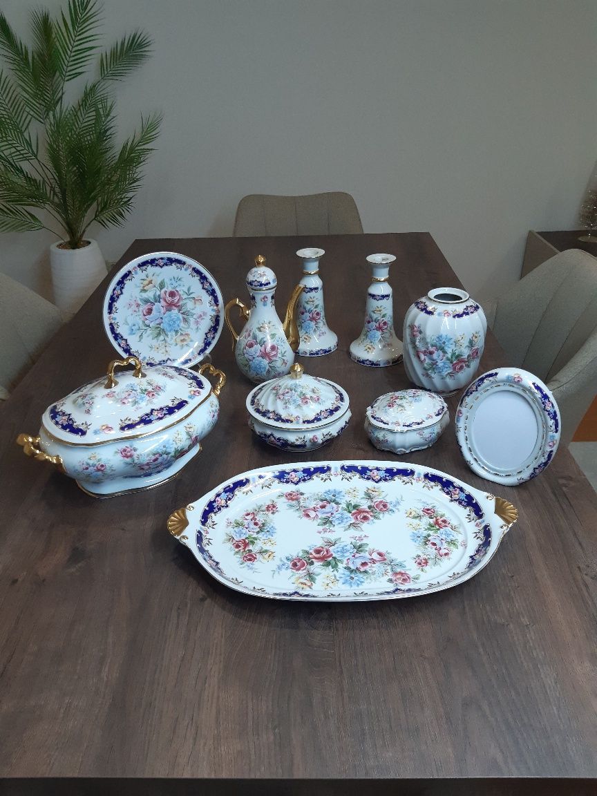 Porcelanas decorativas, conjunto de 10 peças