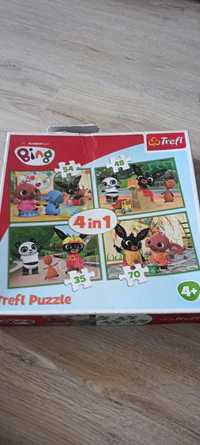 Puzzle Trefl 4 układanki Bing
