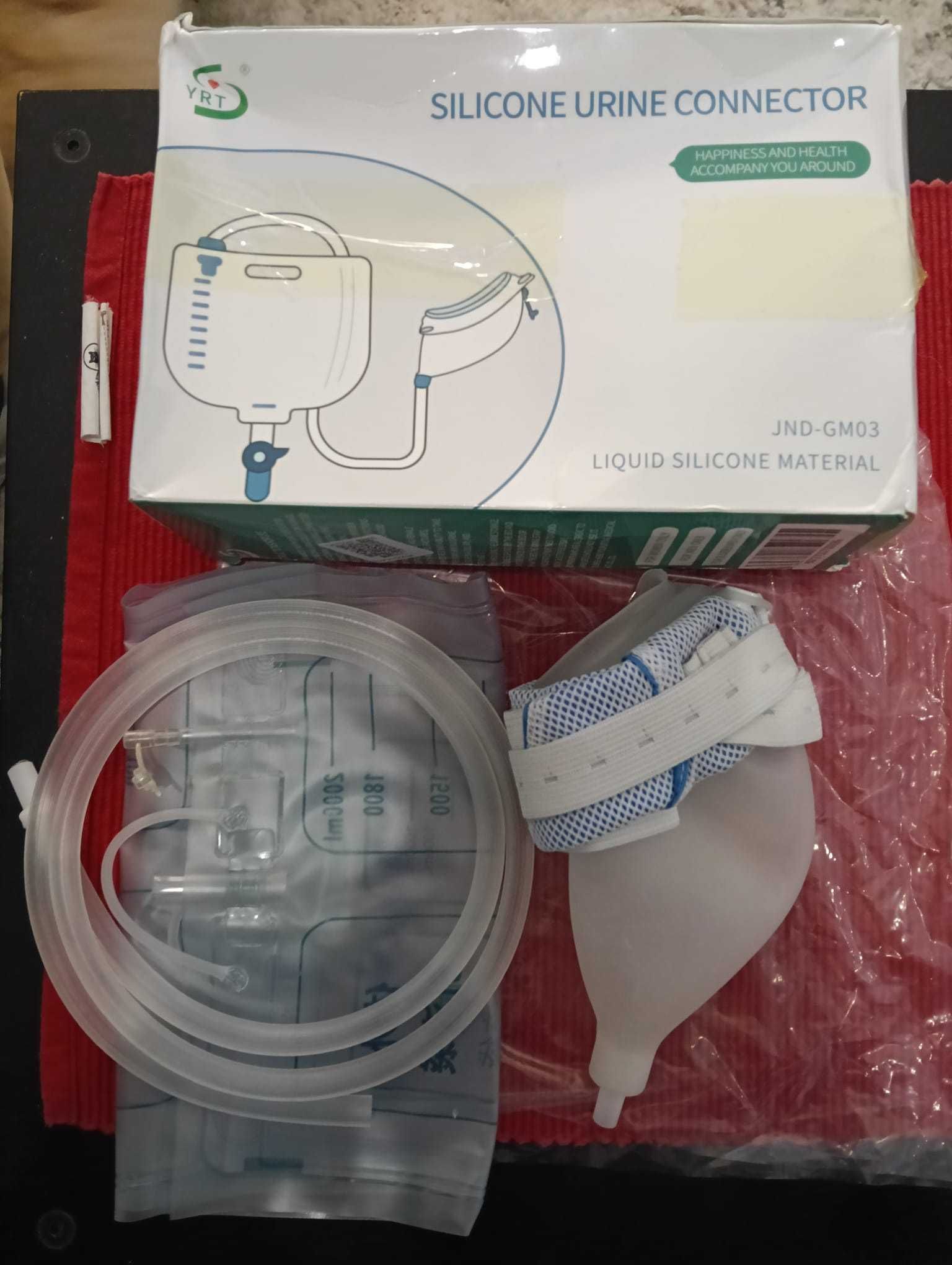 Colector de urina em silicone para homem