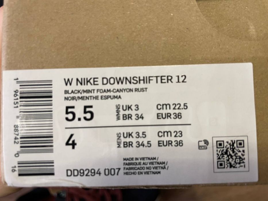 Кросівки жіночі Nike downshifter 12 DD9294-007. Оригінал!!! Розмір 36.