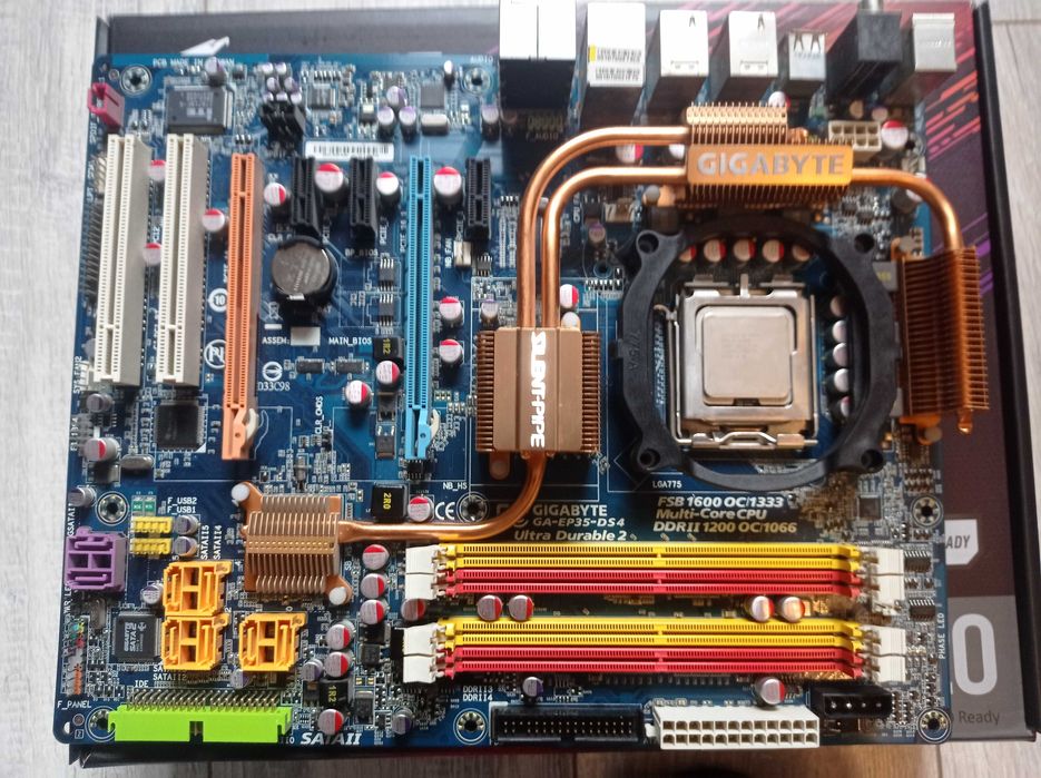 płyta główna Gigabyte GA-8I955X Royal + Intel Xeon E5450 + Chłodzenie