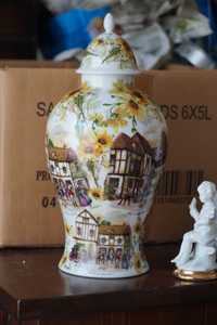 Holenderski Wazon ,Amfora porcelana, sygnowany
