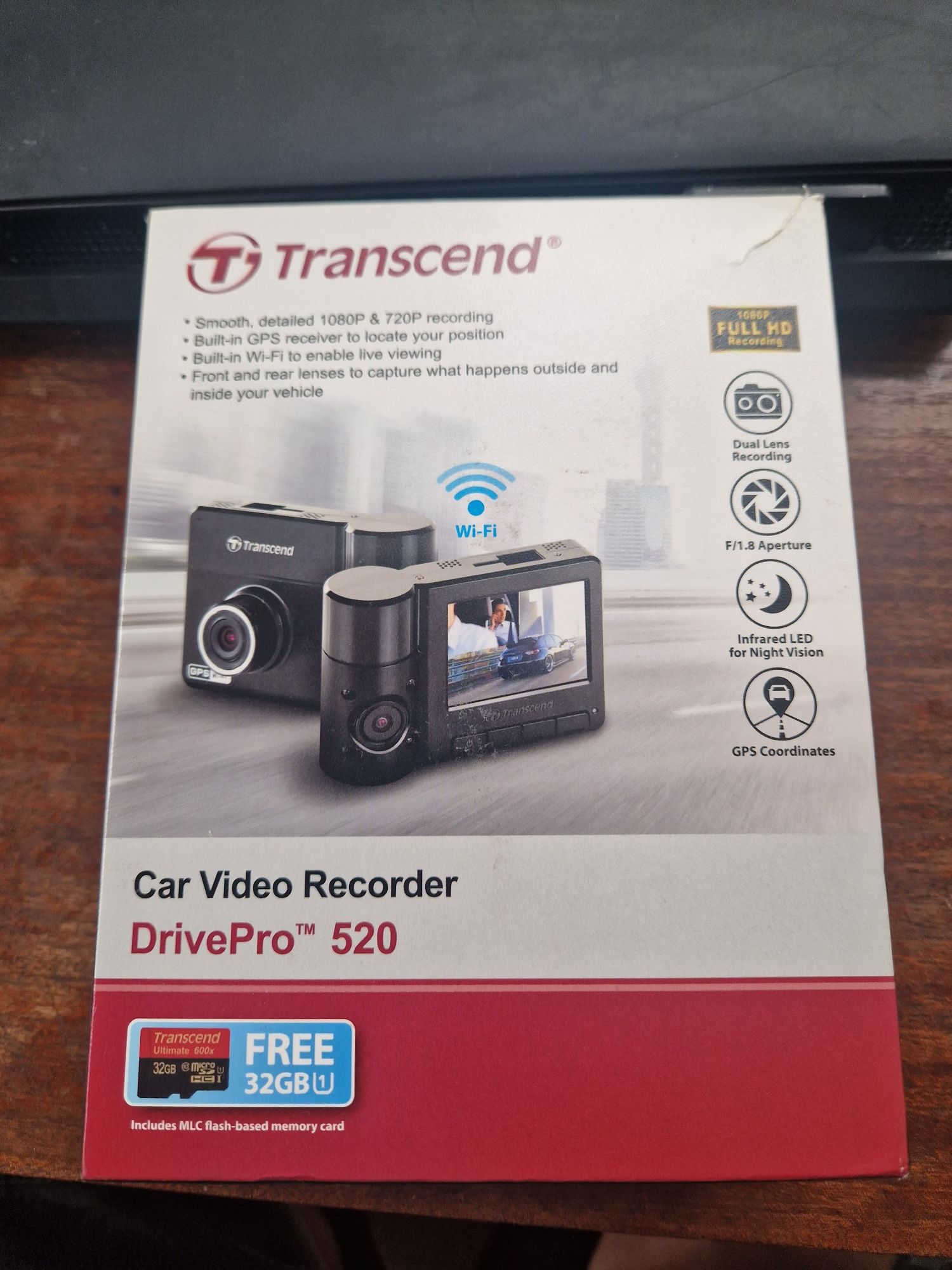 Wideorejestrator Transcend drivepro 520