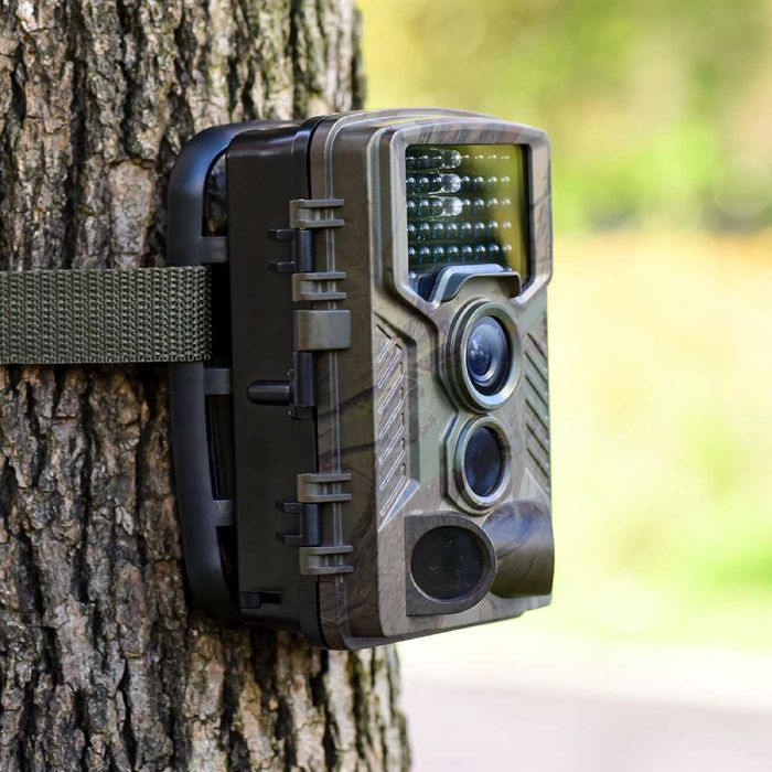 Fotopułapka FullHD 42xIR Kamera leśna czujnik ruchu niewidzialne diody