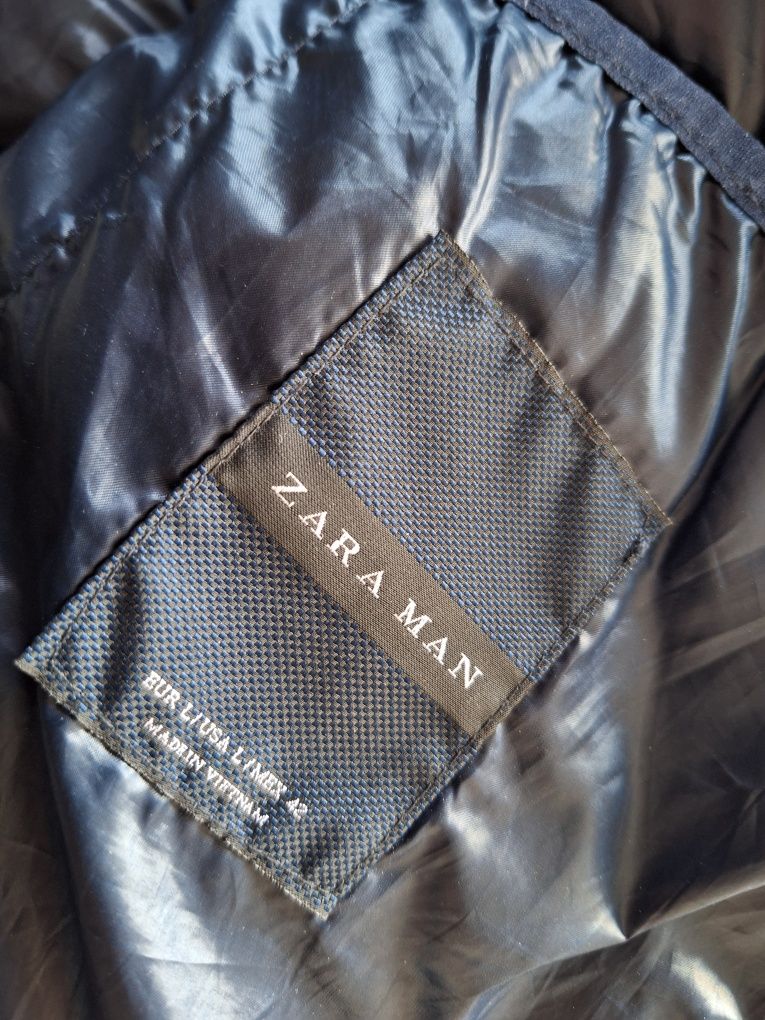 Zara man męska puchowa pierze puch L