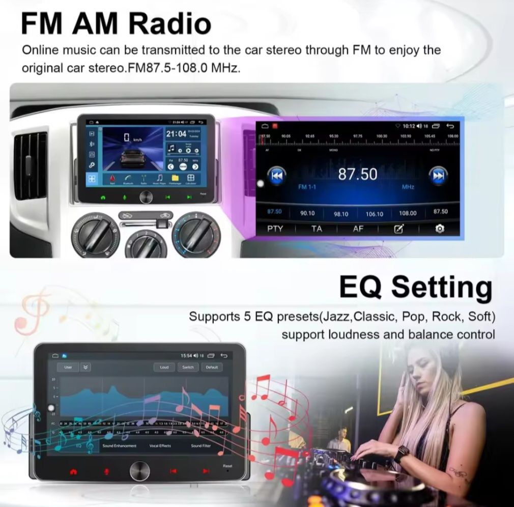 Autoradio 1DIN com ecrã 7 polgadas (Novo) ver imagens
