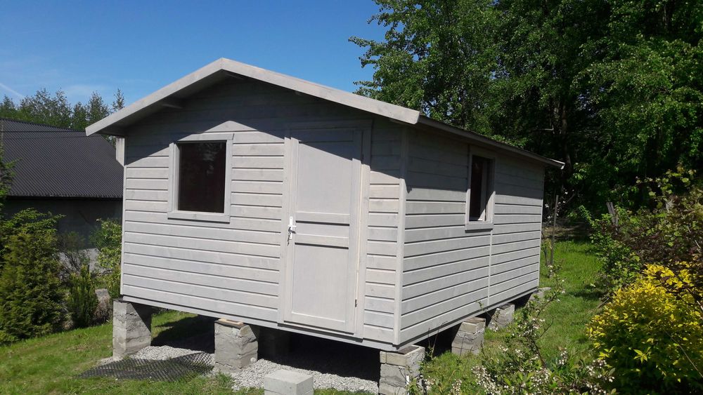 Domek drewniany, ogrodowy, na działkę 4x5m