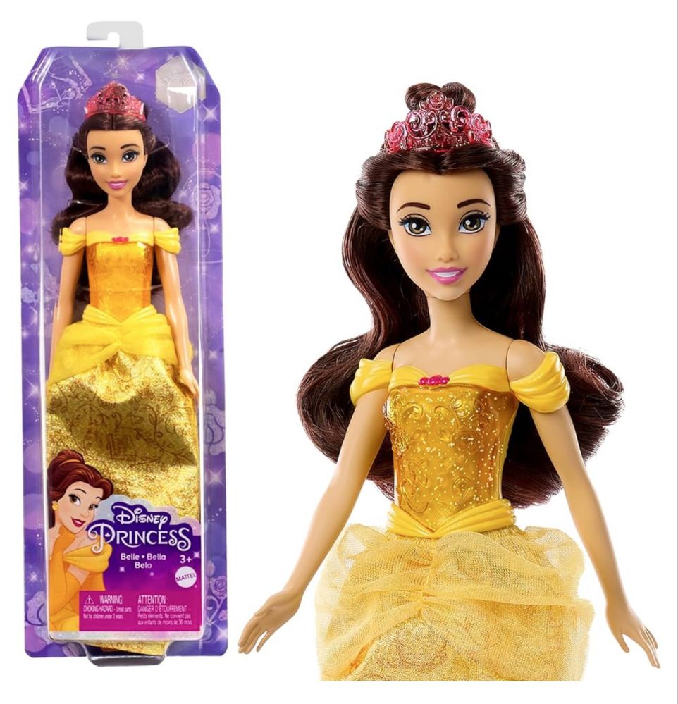Лялька Рапунцель, Аріель, Моана, Білосніжка, Жасмін Disney Princess