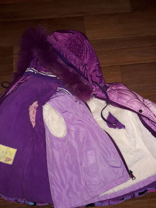 Зимовий комбінезон, комплект на дівчинку