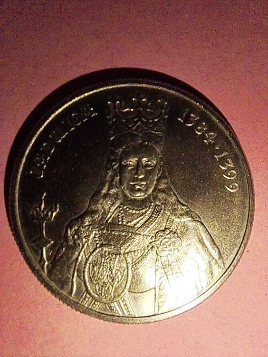 Moneta 100 zł _ PRL 1988 _ Jadwiga 1384 - 1399