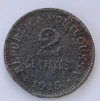 moeda de 2 centavos 1918 FERRO (foto ampliada)