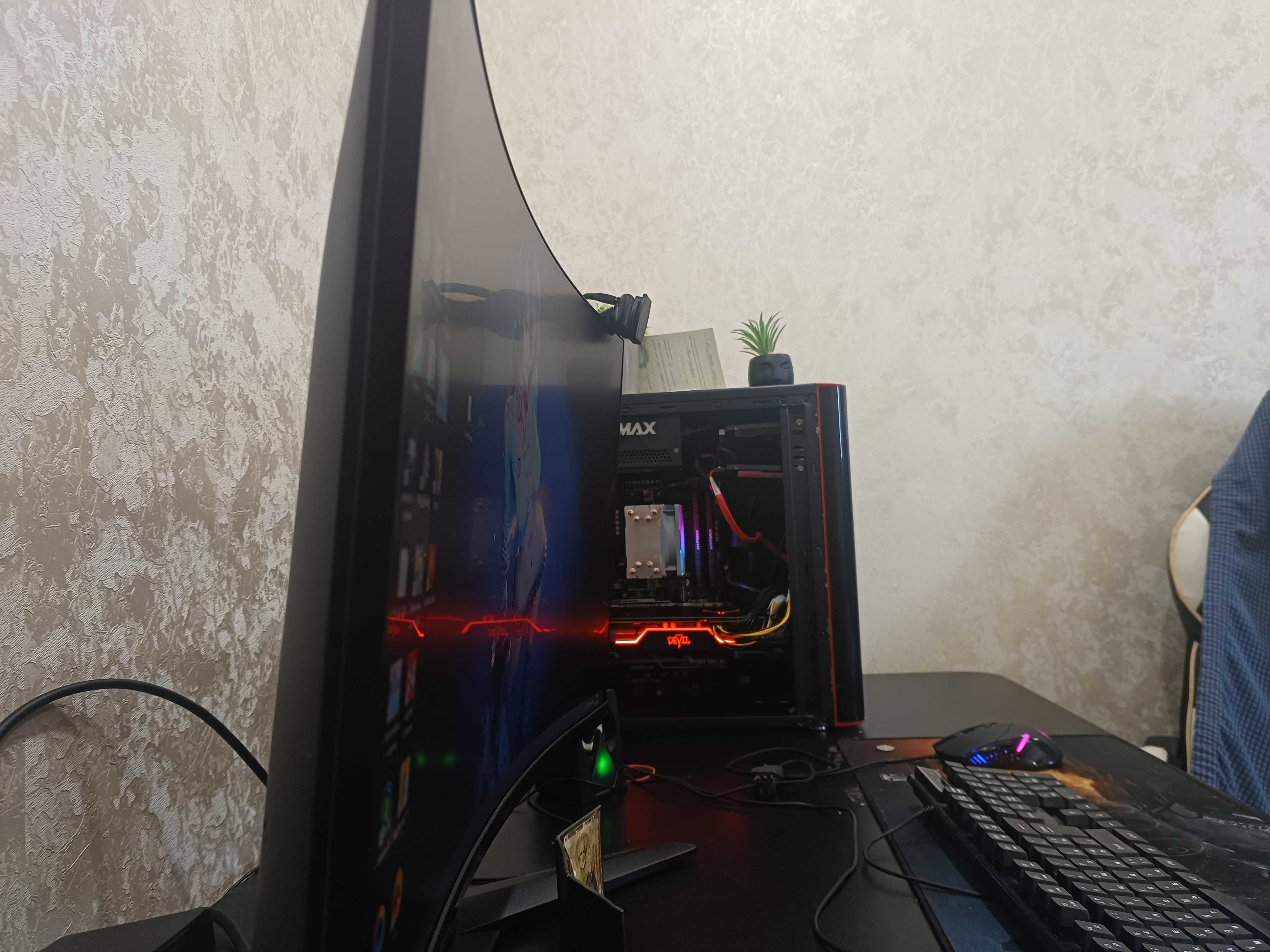 Пк в Зборе rx5700xt + Монитор