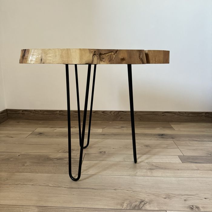 Столик журнальний (зріз дерева - горіх)