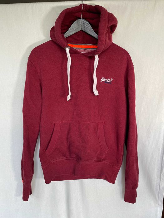 Bordowa bluza z kapturem Superdry Orange Label