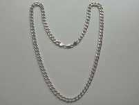 Srebrny naszyjnik Srebrny łańcuszek Pancerka 60 cm Sterling Silver
