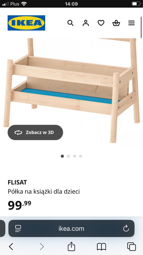 Ikea Flisat półka na ksiazki