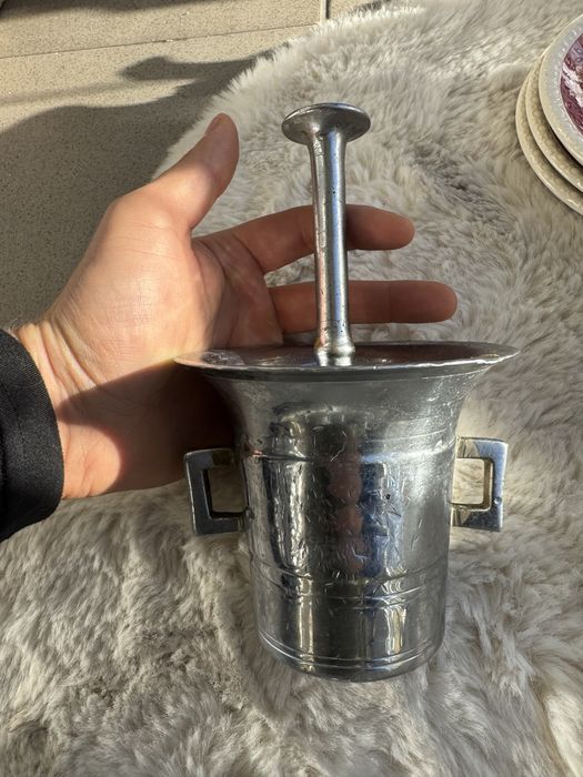 Antyczny Moździerz z Tłuczkiem vintage