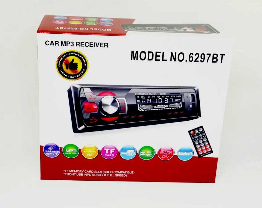 Автомагнітола Pioneer 6297BT 1DIN bluetooth