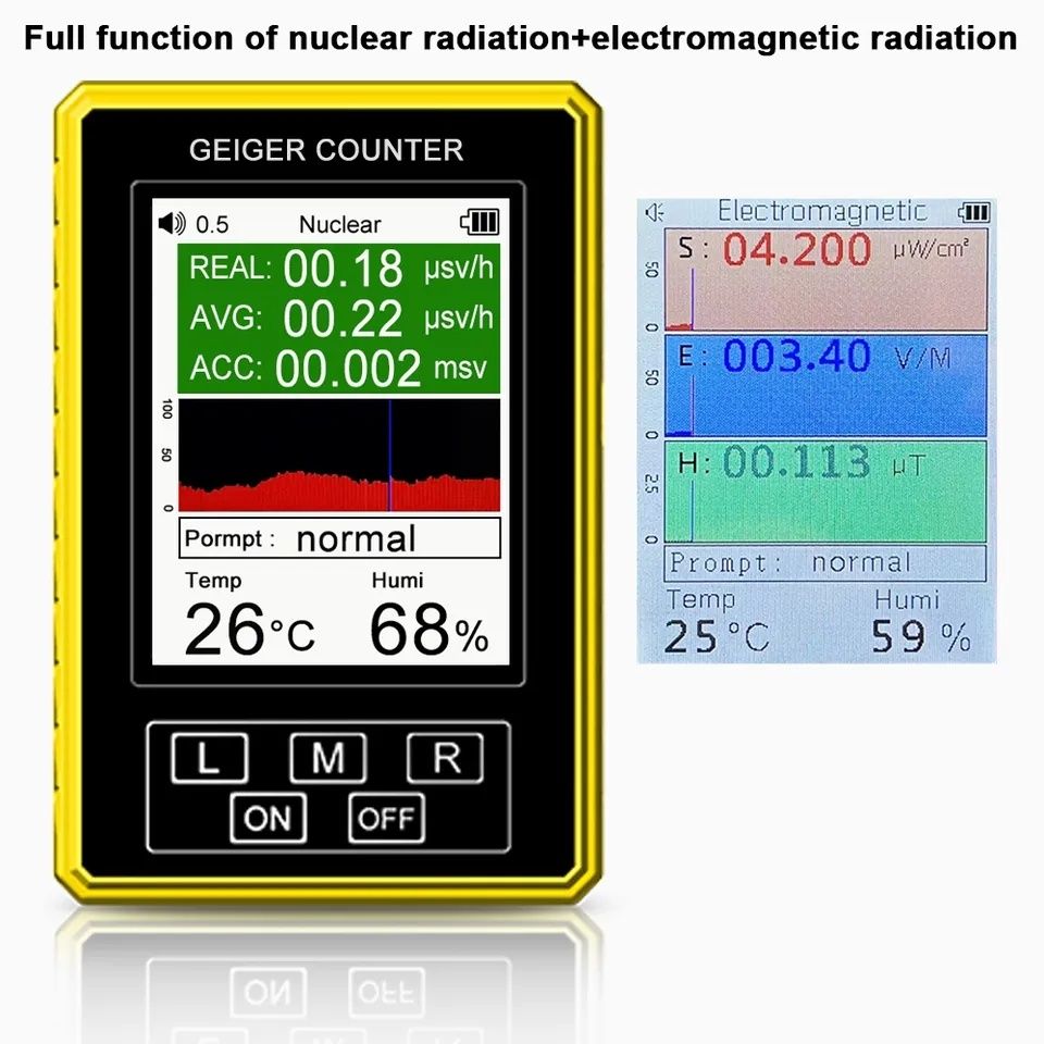 Дозиметр радиации,Детектор электромагнитного излучения BR-9C-XR-3 PRO