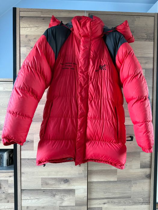 Kurtka puchowa ekspedycyjna Yeti Pro II czerwona (1300g, 600g puchu)